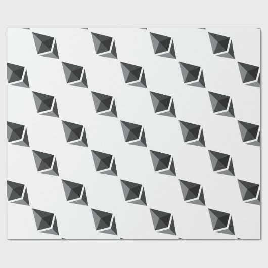 Papier Cadeau Logo de l'Ethereum uniquement (Plat)