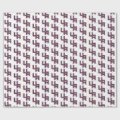 Papier Cadeau Logo de l'Université d'Albany Initials (Plat)