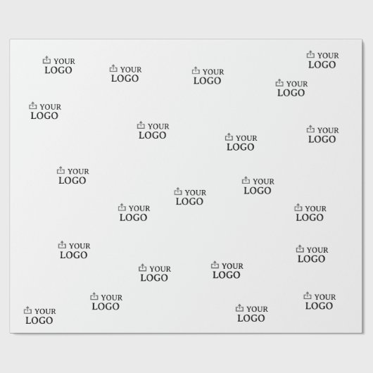 Papier Cadeau Logo de société personnalisé (Plat)