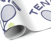Papier Cadeau Logo de tennis (Coin rond)