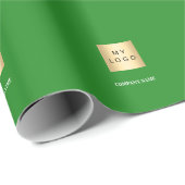 Papier Cadeau Logo d'entreprise écologique (Coin rond)