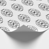 Papier Cadeau Logo d'entreprise Marqué noir et blanc (Coin)