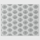 Papier Cadeau Logo d'entreprise Marqué promotionnel gris clair (Plat)