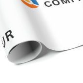Papier Cadeau Logo d'entreprise personnalisé (Coin rond)