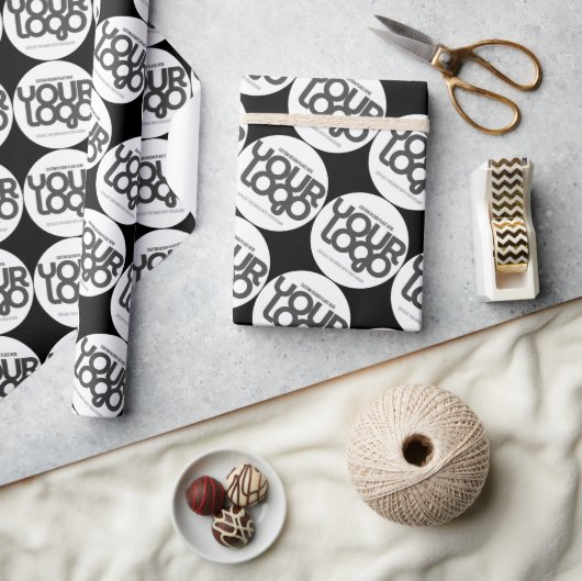 Papier Cadeau Logo d'entreprise personnalisé (Artisanat)