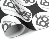 Papier Cadeau Logo d'entreprise personnalisé (Coin rond)