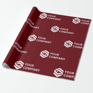 Papier Cadeau Logo d'entreprise personnalisé Corporate Rosewood
