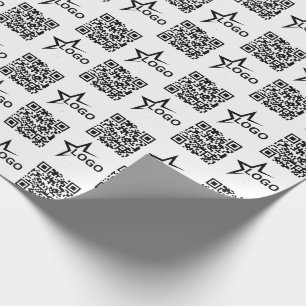 Papier Cadeau Logo d'entreprise personnalisé et code QR