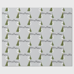 Papier Cadeau Logo d'entreprise personnalisé Joyeuses Fêtes