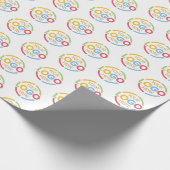 Papier Cadeau Logo d'entreprise personnalisé Marqué Blanc promot (Coin)