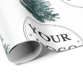 Papier Cadeau Logo d'entreprise Promotion d'entreprise Sapin de  (Coin rond)