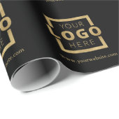 Papier Cadeau Logo d'entreprise promotionnel couleur personnalis (Coin rond)