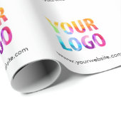 Papier Cadeau Logo d'entreprise promotionnel couleur personnalis (Coin rond)
