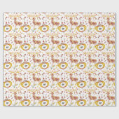 Papier Cadeau Logo d'entreprise Scandinave Nordic Winter Reindee (Plat)