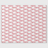 Papier Cadeau Logo du bloc du TSTC (Plat)