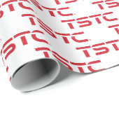 Papier Cadeau Logo du bloc du TSTC (Coin rond)