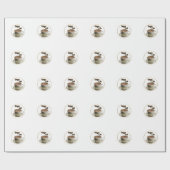 Papier Cadeau Logo du café (Plat)