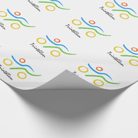 Papier Cadeau Logo du triathlon (Coin)