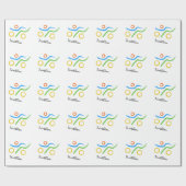 Papier Cadeau Logo du triathlon (Plat)