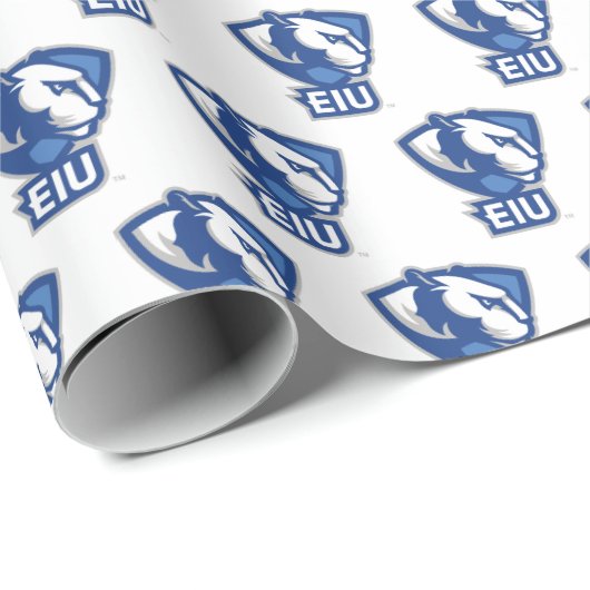 Papier Cadeau Logo Eastern Illinois University Panthers (Coin rond)