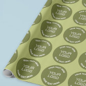 Papier Cadeau Logo ou conception téléchargé et texte modifiable 