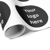 Papier Cadeau Logo personnalisé (Coin rond)