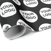 Papier Cadeau Logo personnalisé  (Coin rond)