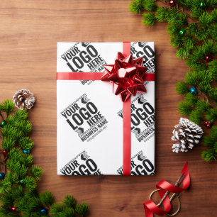 Papier Cadeau Logo personnalisé, logo d'entreprise ou de marque 