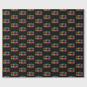 Papier Cadeau Logo personnalisé simple et élégant (Plat)