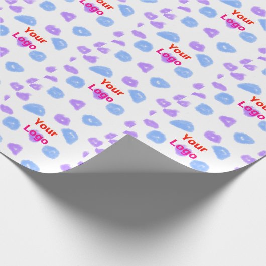 Papier Cadeau Logo personnalisé simple et élégant ici compagnie (Coin)