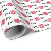 Papier Cadeau Logo Phi Sigma Kappa (Coin rond)