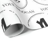 Papier Cadeau Logo professionnel personnalisé (Coin rond)