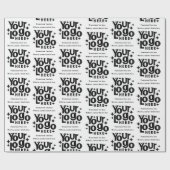 Papier Cadeau Logo professionnel Texte promotionnel Rétro (Plat)