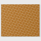 Papier Cadeau Logo Promo Golden Brown Noël Promotionnel (Plat)