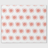 Papier Cadeau Logo promotionnel personnalisé Marqué blanc (Plat)