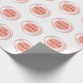 Papier Cadeau Logo promotionnel personnalisé Marqué blanc (Coin)