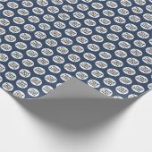 Papier Cadeau Logo répétitif Navy (Coin)