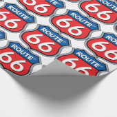 Papier Cadeau Logo Route 66 (Coin)
