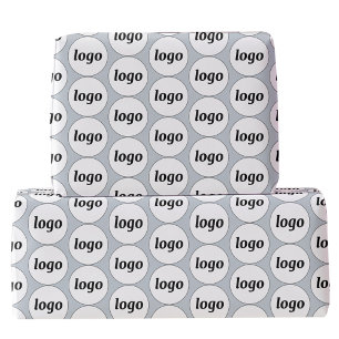 Papier Cadeau Logo simple Motif commercial Poudre bleu