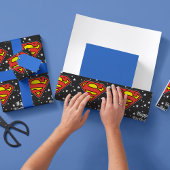 Papier Cadeau Logo Superman Personnalisé Joyeux anniversaire