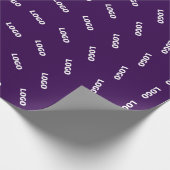 Papier Cadeau Logo unique ou modèle d'image téléchargée | Violet (Coin)