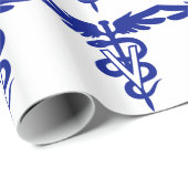 Papier Cadeau logo vétérinaire 4 (Coin rond)