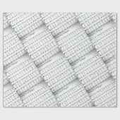 Papier Cadeau Loin dans un maître Noël Partition de musique (Plat)