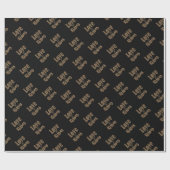 Papier Cadeau Loisirs et Baisers Romantique Elégante Typographie (Plat)