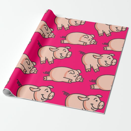 Papier Cadeau Lolailo 19 Rose (Déroulé)