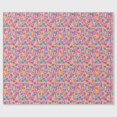 Papier Cadeau Lollipops Candy Pattern (Plat)