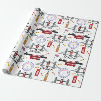 Londres Angleterre Queens Guard Motif anglais Wrap