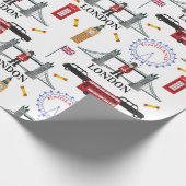 Papier Cadeau Londres Angleterre Queens Guard Motif anglais Wrap (Coin)