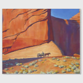 Papier Cadeau "Lonesome Journey" Art occidental de Maynard Dixon (Plat)