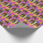 Papier Cadeau Long Haired Dachshund (Coin)